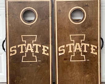 Iowa State Cyclone Cornhole Boards - Bean Bag Toss - OFFICIALLY LICENSED