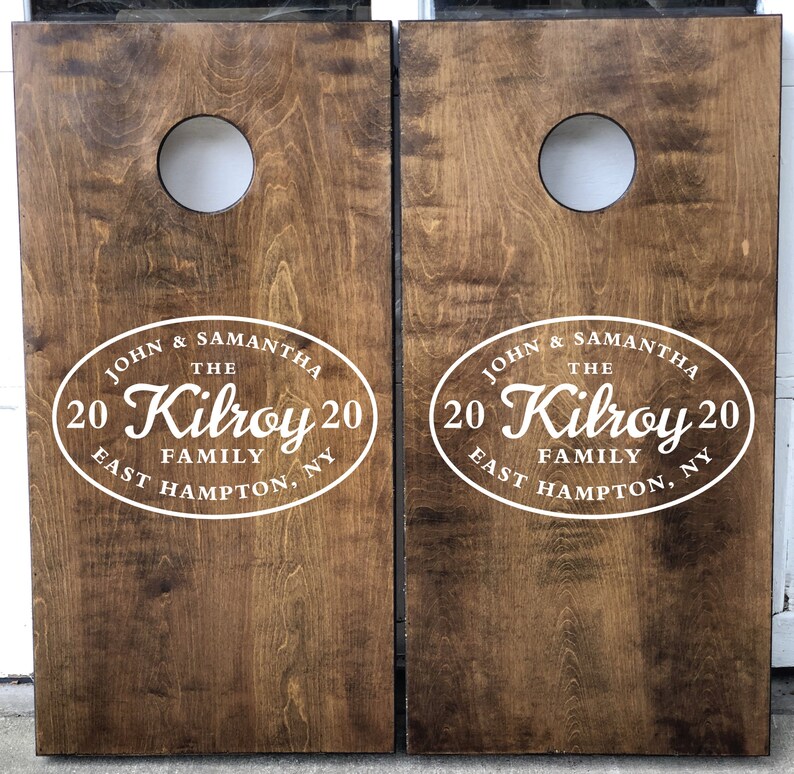 Custom Cornhole Boards ONLY Bean Bag Toss Wedding Etsy
