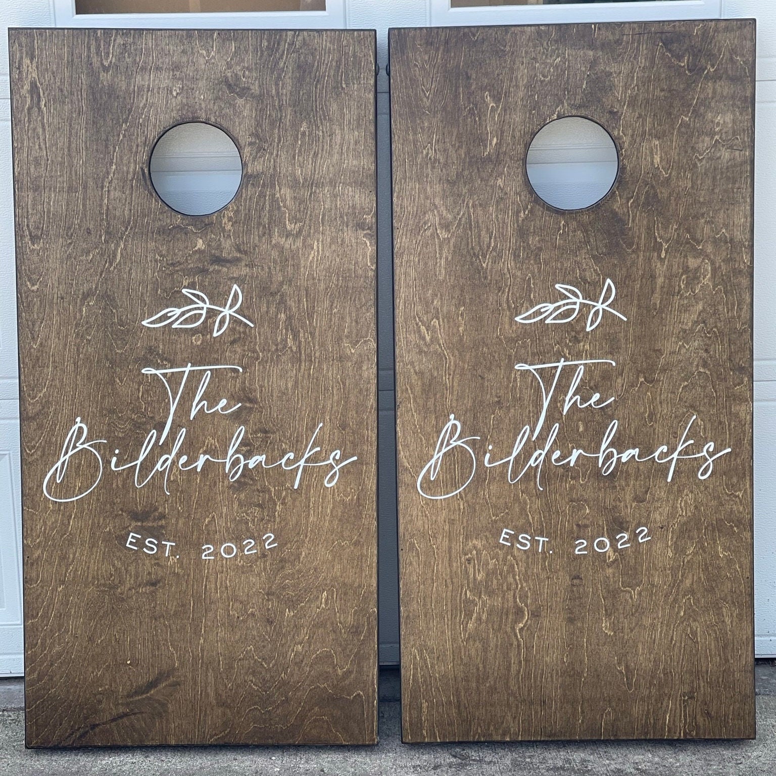 Custom Cornhole Boards - Bean Bag Toss - Wedding Design - Etsy Canada