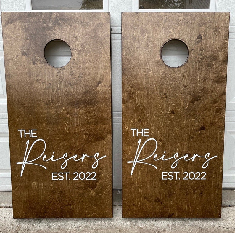 Custom Cornhole Boards ONLY - Bean Bag Toss 