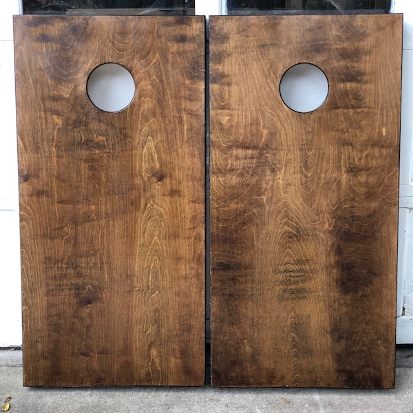 Cornhole Boards ONLY - Stained - Bean Bag Toss