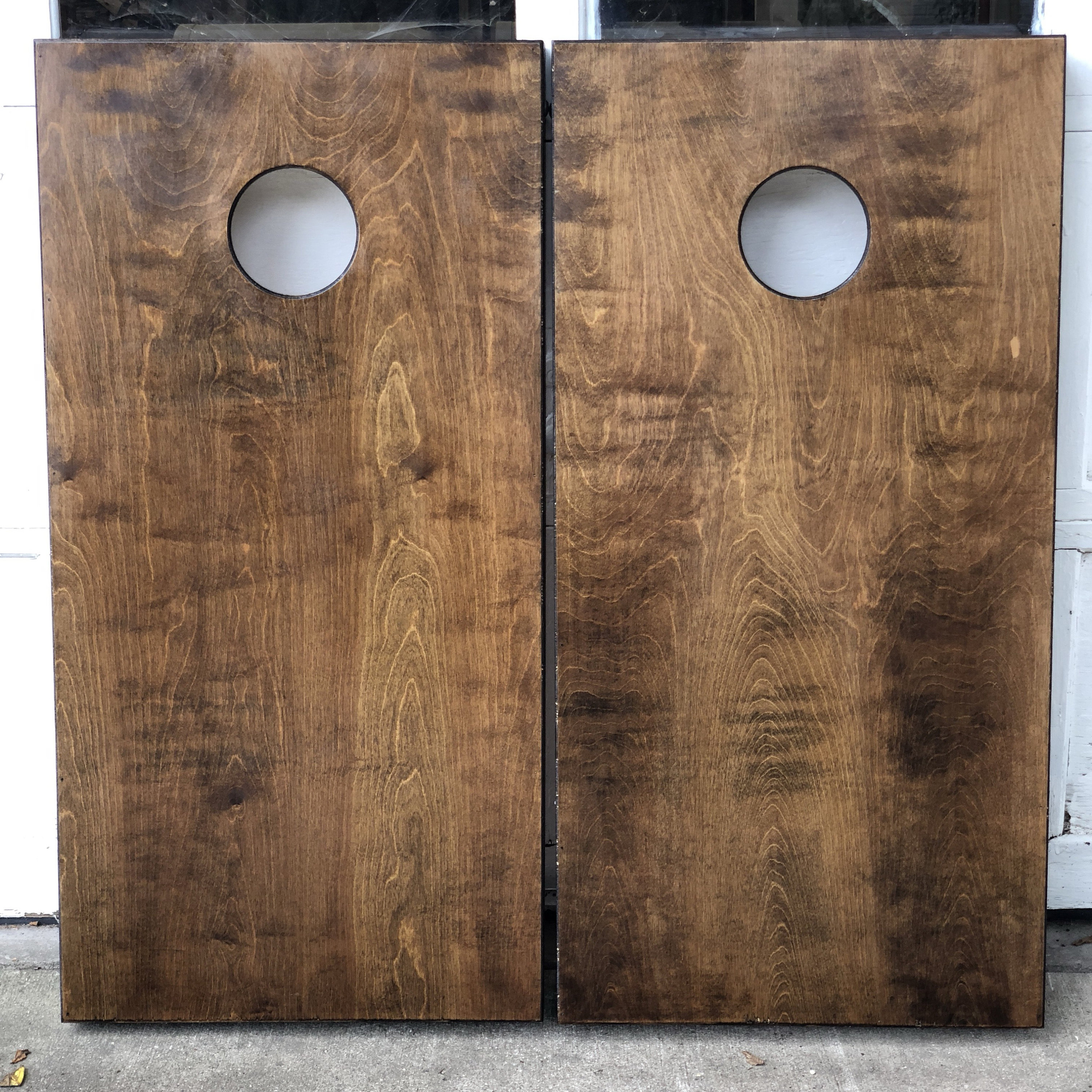 Stained Cornhole Boards