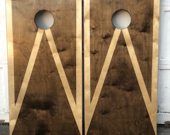 Cornhole Boards - Bean Bag Toss - Stained Mountain