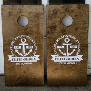 Custom Cornhole Boards - Bean Bag Toss - Company Logo