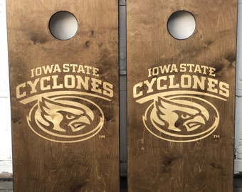 Iowa State Cyclone Cornhole Boards - Bean Bag Toss - OFFICIALLY LICENSED