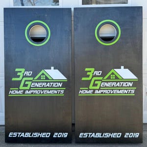 Custom Cornhole Boards - Bean Bag Toss  - Company Logo