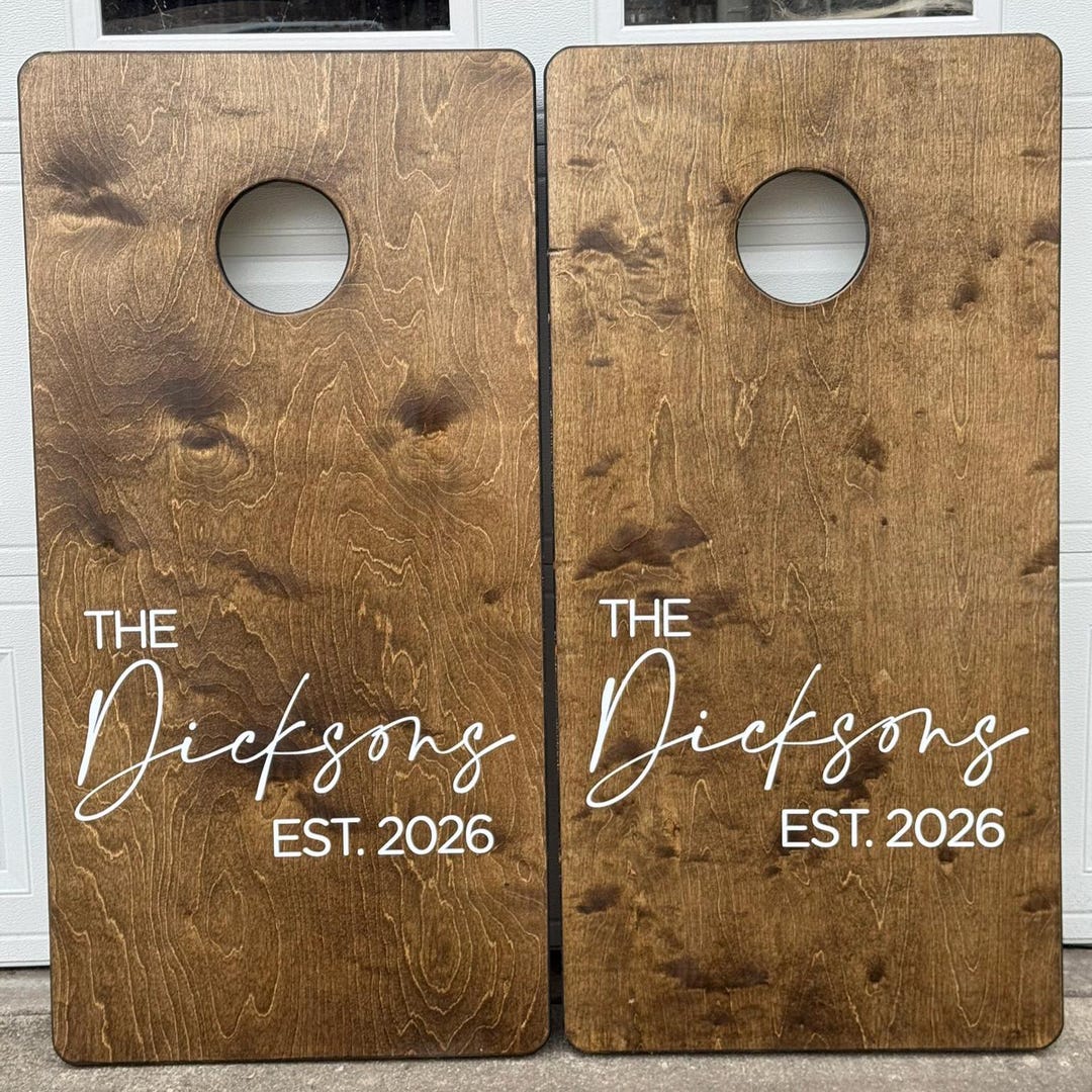 Custom Cornhole Boards - Bean Bag Toss - Standard w/ B