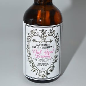 Pink Opal Serenity Gem Elixir Aura Spray 2 oz-,