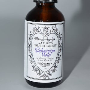 Kronenchakra - Edelstein-Elixir-Spray- Howlith- Violett- Sahasrara Chakra -