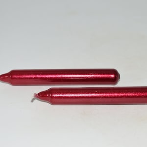 Metallic Party Chime Candles 2 pc -Red Metallic Chime Candle