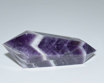 Chevron Amethyst Double Terminated Wand Point -, , Crystal, Stone, Rock Collection, Gemstone,