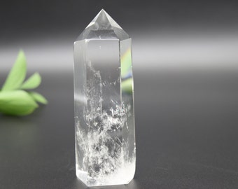 256g Clear Quartz w/ Angel feather Inclusions-  , Crystal, Stone, Rock Collection, Gemstone,