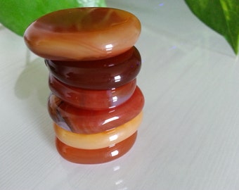 Carnelian Palm Stone Crystal-, Crystal, Stone, Rock Collection, Gemstone,