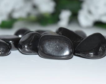 XL Tumbled Elite Noble Shungite Crystal 1 pc-, High Vibration, Cleansing, Detox,