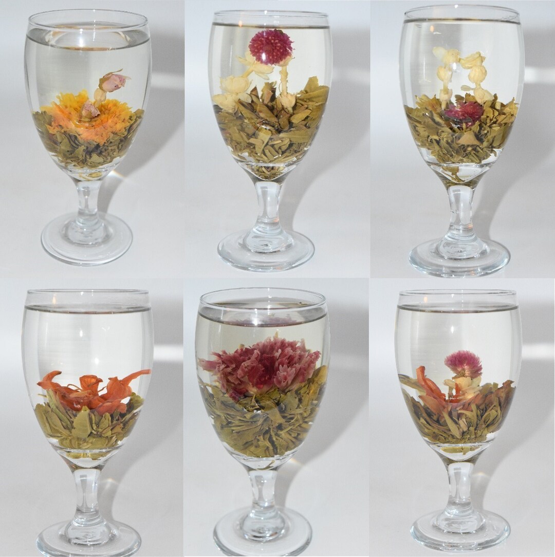Blooming Tea Ball Set 2 6 Pc Mixed Varieties Blooming Tea, Flower