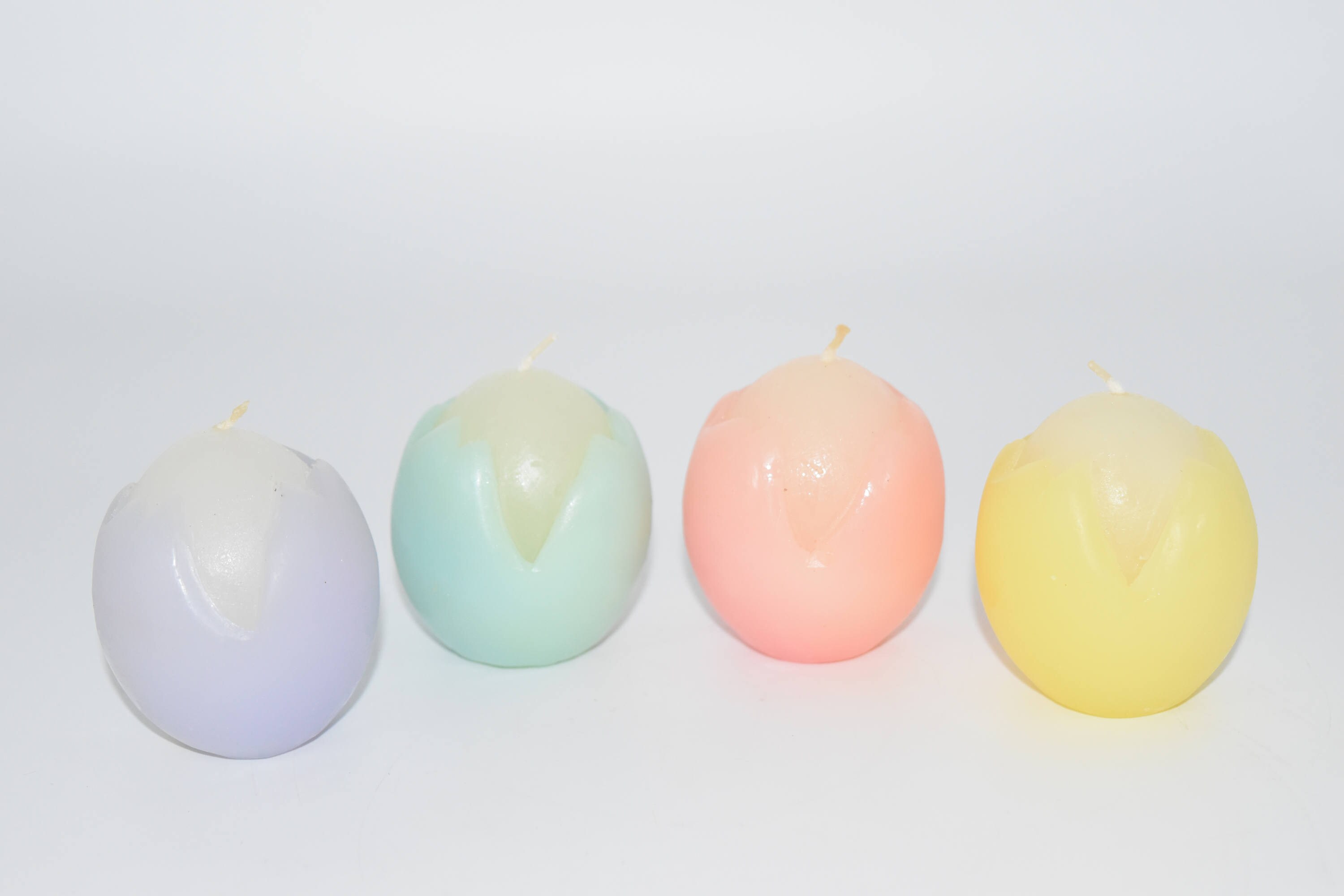 Candle Eggs Colored Pack Candle Etsy UK
