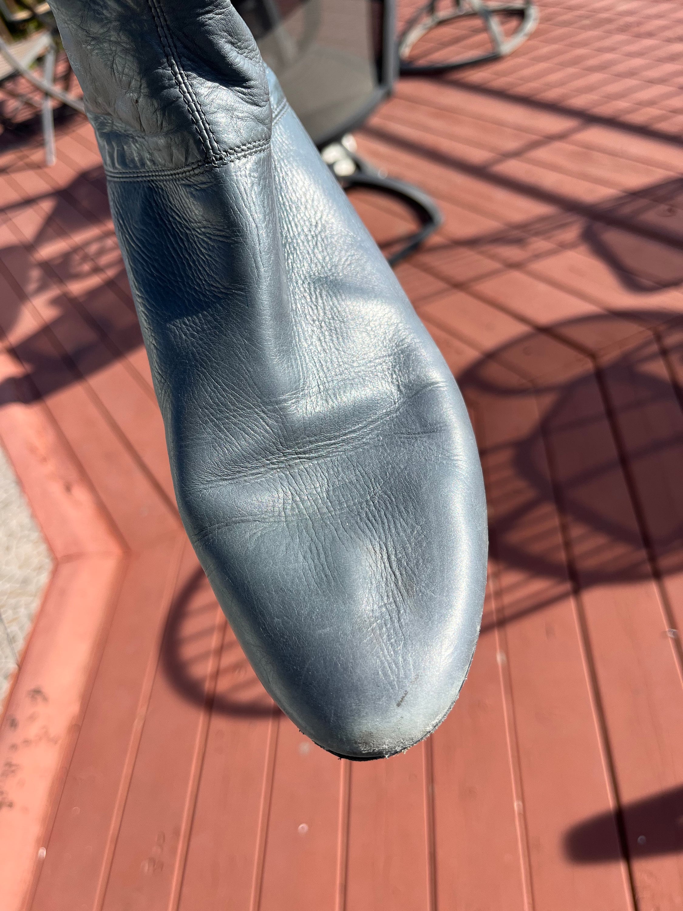 Sigerson Morrison Gray Leather Knee High Boots 8.5 - Etsy