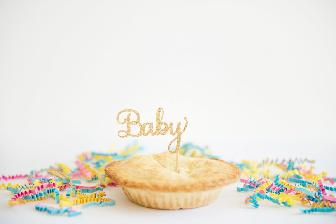 Baby Cupcake Toppers, Gender Neutral Reveal Party, He or She, Miss or ...