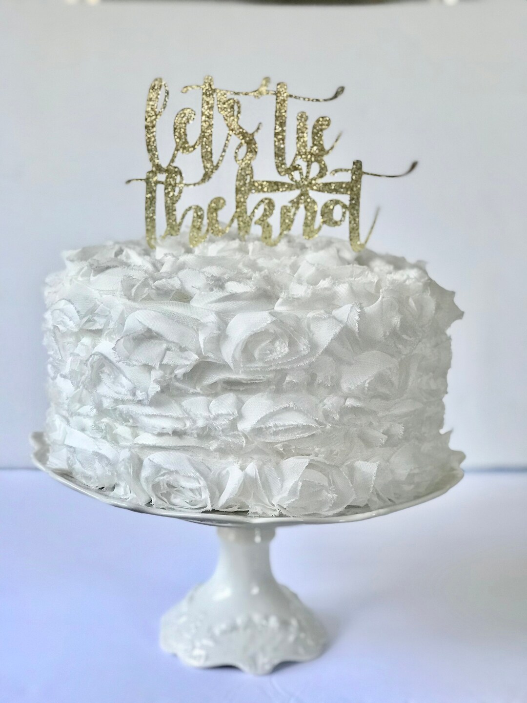 Let's Tie the Knot Cake Topper Bridal Shower Decorations Etsy