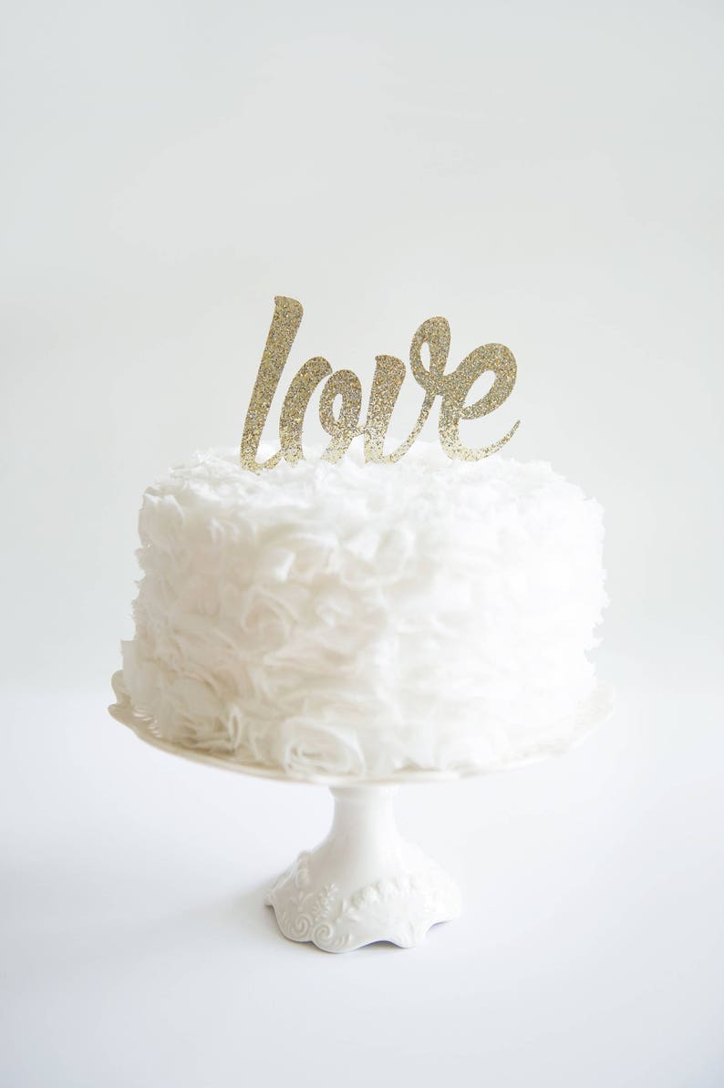 Love Cake Topper Bridal Shower Decorations Baby Shower Etsy Love Cake Topper Bridal Shower Decorations Baby Shower Etsy