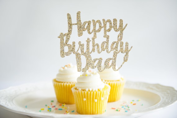 Topper torta oro buon compleanno acrilico ti amo per sempre Topper Cupcake  matrimonio per decorazioni torta