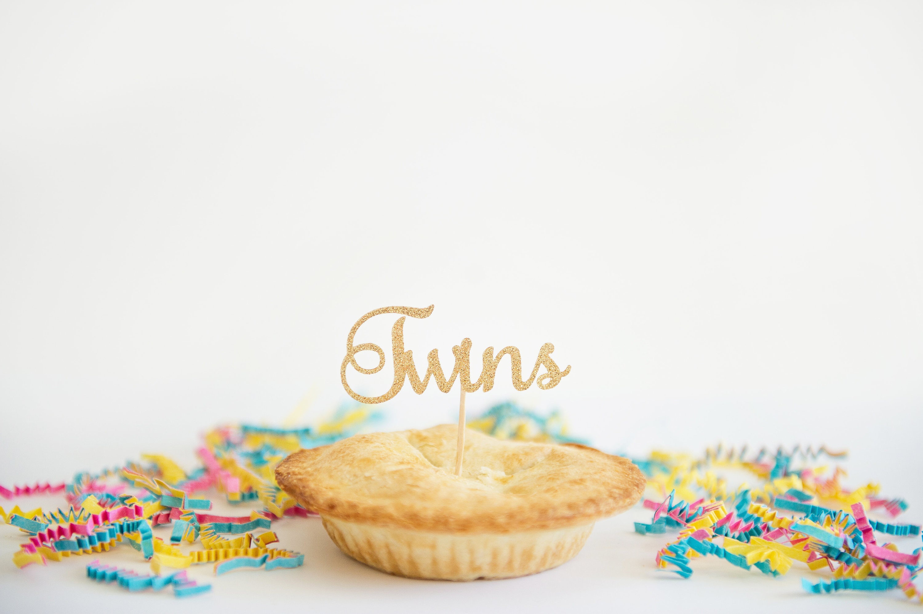 Twins Cupcake Toppers 12 CT Baby Shower Gender Neutral Etsy