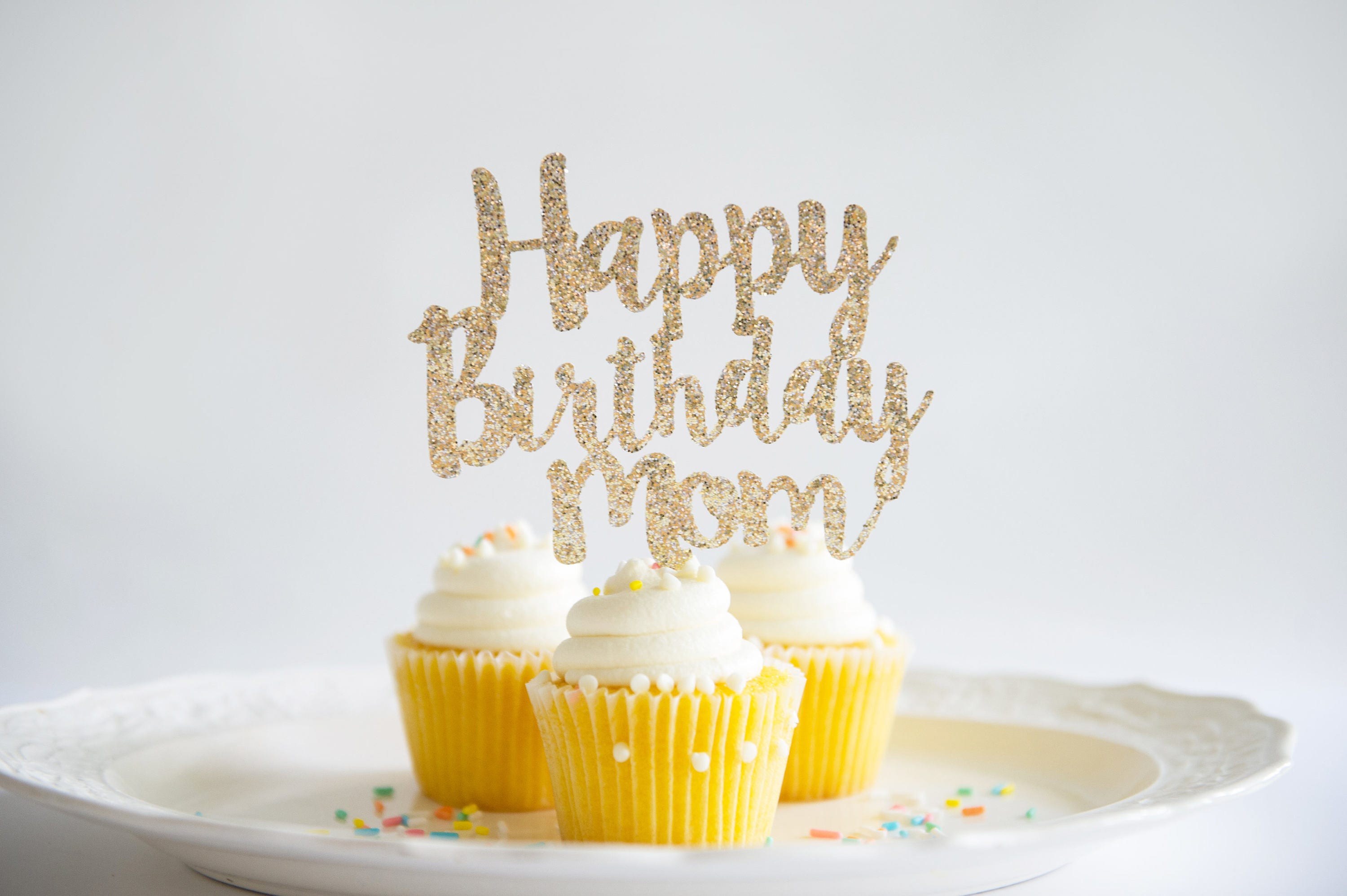 Happy Birthday Mother Cake : Happy Birthday Mom Cake Topper Mother's ...