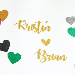 Script Glitter Card Stock Wedding Place Card Setting Nombres de invitados Cake Bakers Cake Decorators for Wedding Anniversary Birthday Graduation