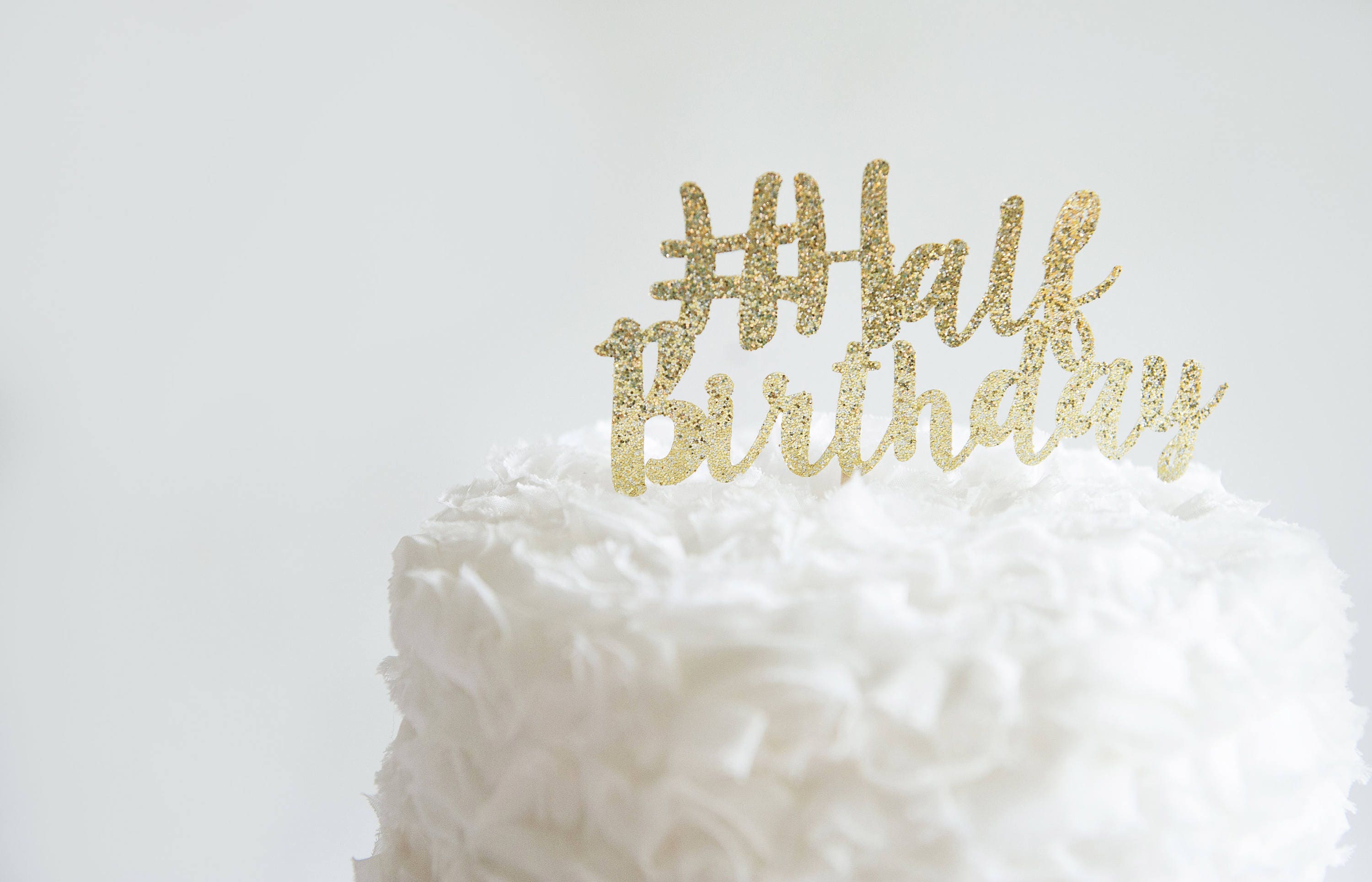 Happy Birthday Cake Topper Half Birthday 6 Month S For Etsy Happy Birthday Cake Topper Half Birthday 6 Month S For Etsy