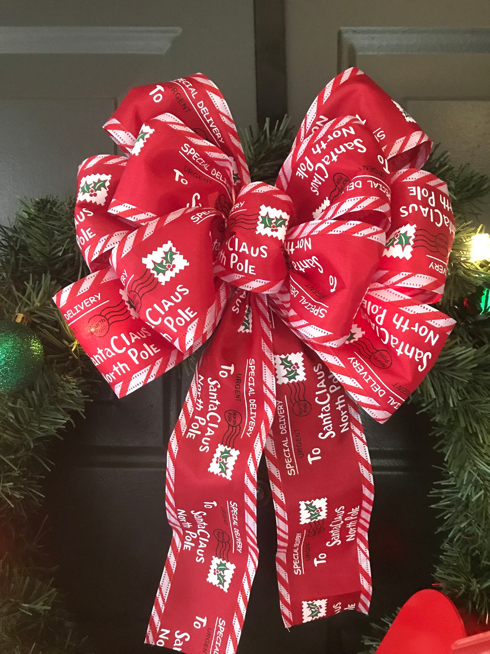 Christmas Wreath With Letter 