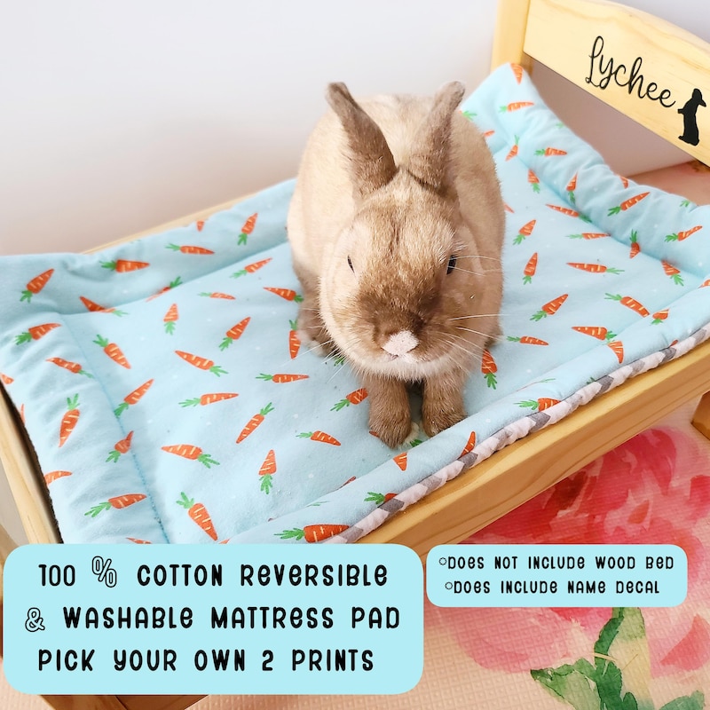 Bunny Print Washable Mat - Etsy