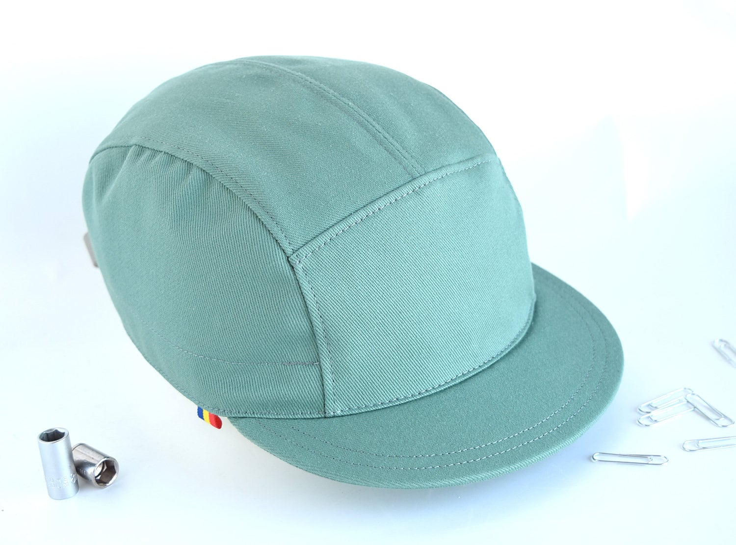 Light Turquoise 5 Panel Hat Strapback Cap Water Repellent - Etsy