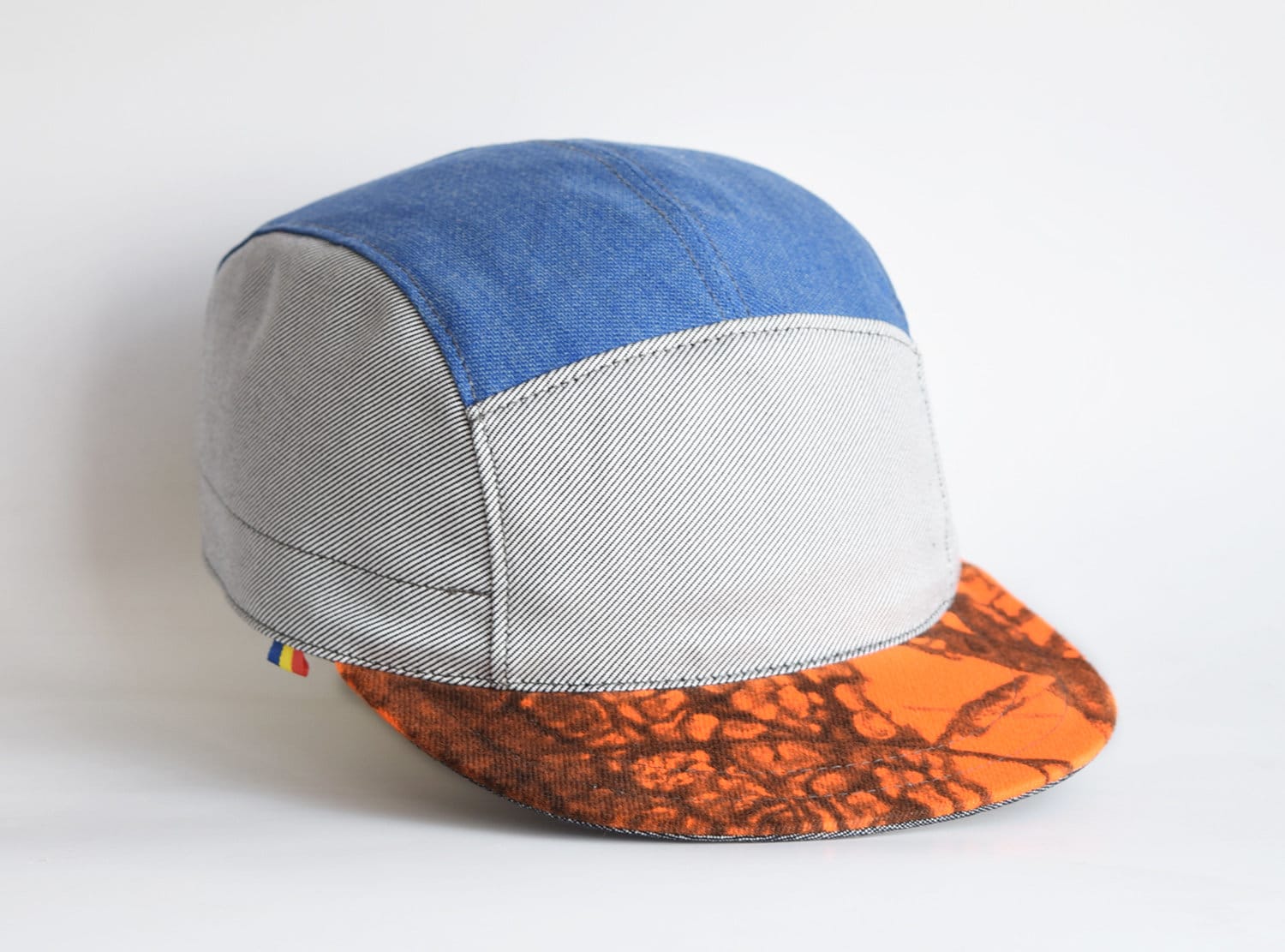 Graag gedaan compressie palm Orange Camo Snapback Hat 5 Panel Hat Turific Swag Cap Blue - Etsy