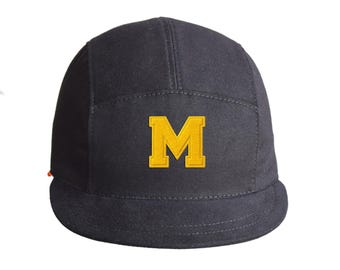 Gorra de algodón personalizada con correa trasera, gorra de 5 paneles con parche personalizado