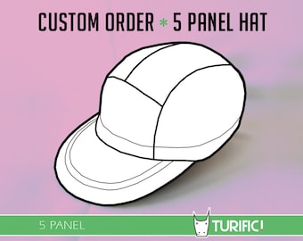 Custom 5 Panel Hat: Bespoke Handmade Cap