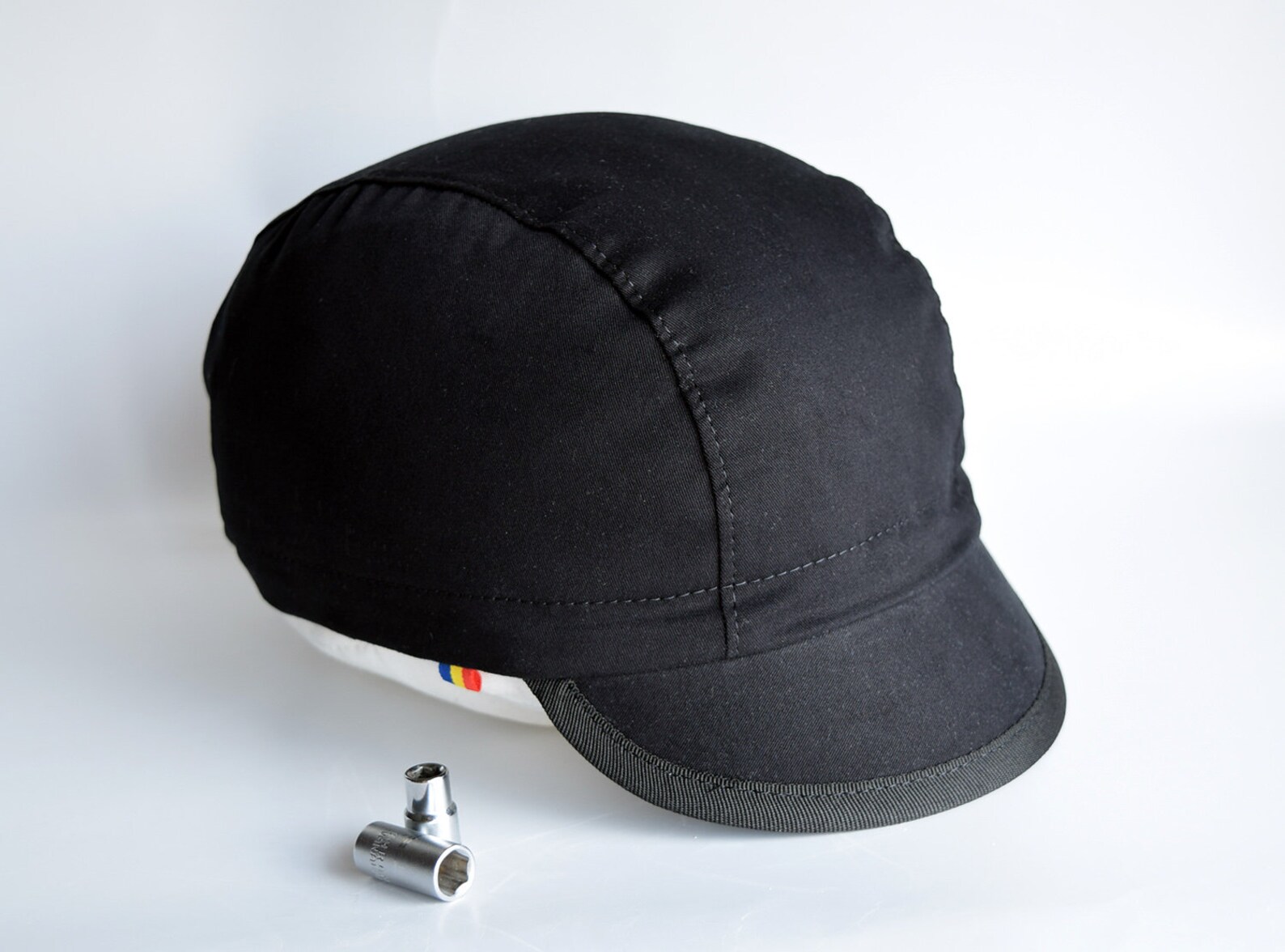 All Black Cycling Cap. Cotton Cycle Hat With City state Name Etsy