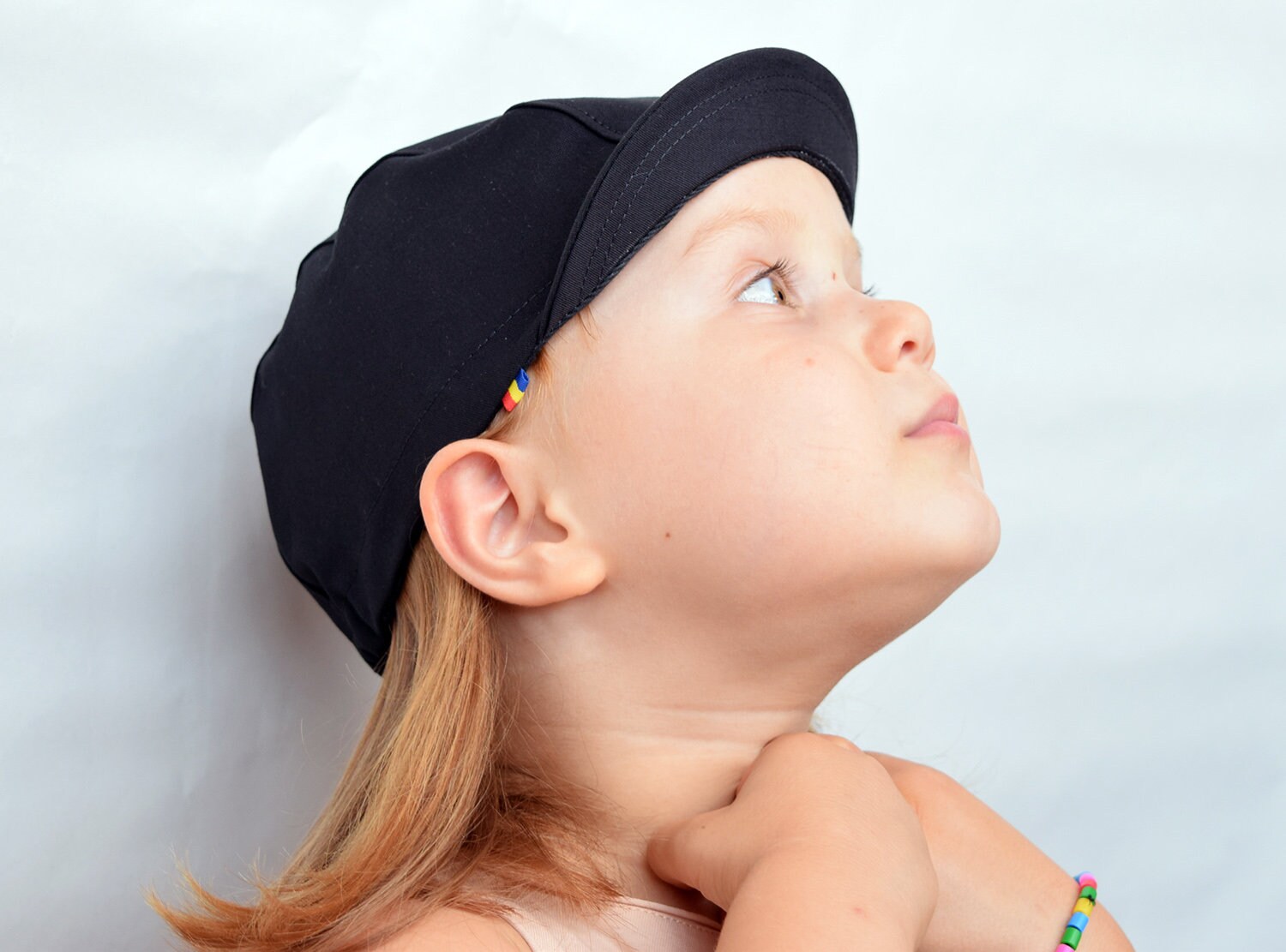 All Black Kepi Cycling Cap, Classical 3 Panel Cap, Short Brim - Etsy