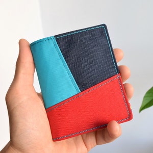 Cartera plegable, Cartera vegana, Cartera para hombre, Cartera minimalista, Cartera plegable para hombre, Cartera para mujer, Cartera delgada, Cartera vegana delgada