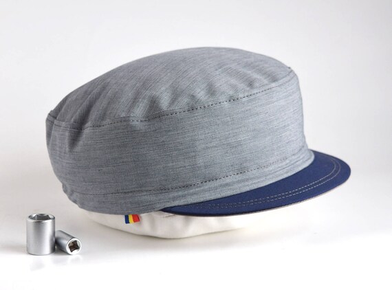 Blue Gray Kepi Cycling Hat Army Style 