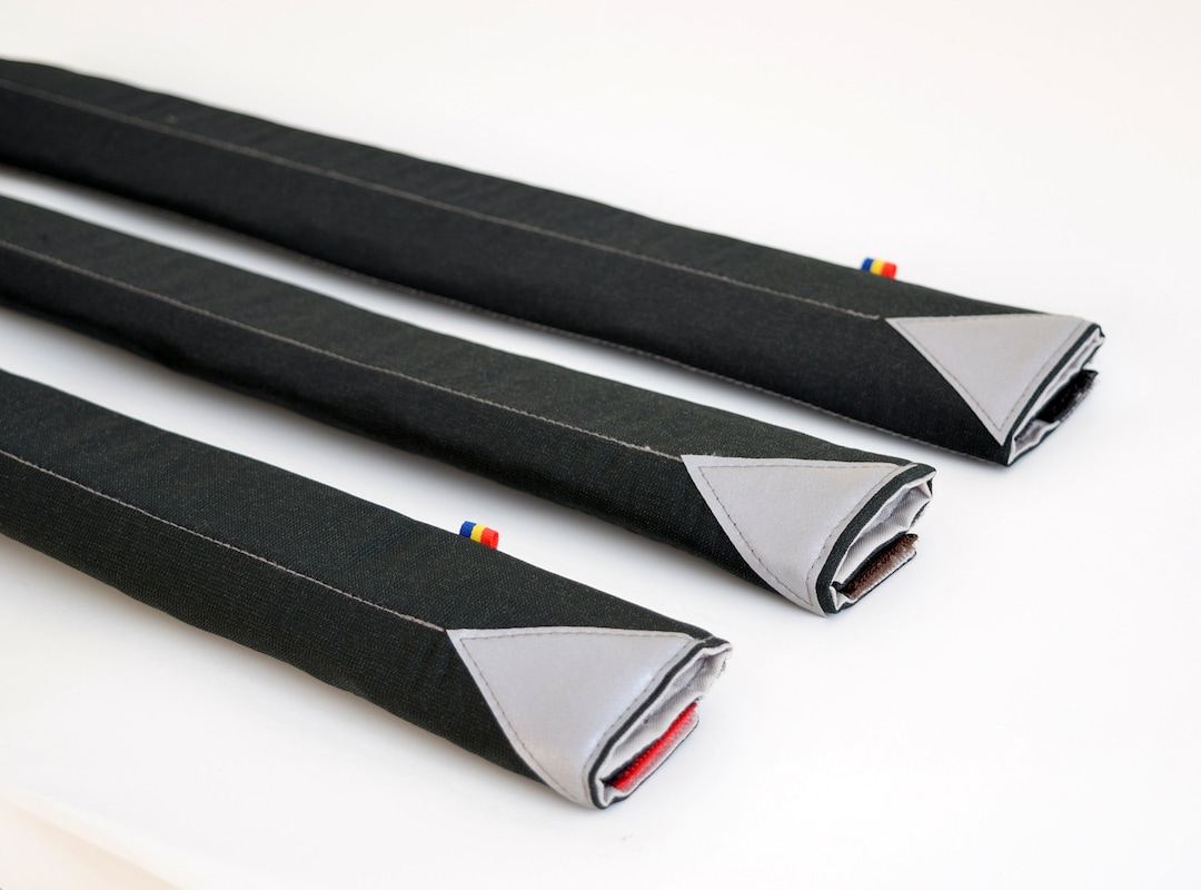 Charcoal Bike Frame Pad: Handmade Top Tube Protector