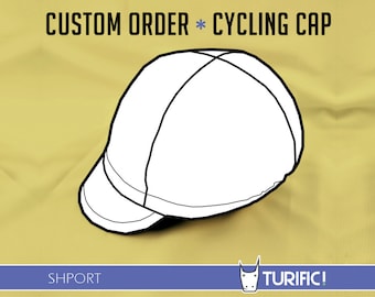 Personalized cycling cap,  Custom made bicycle hat, Any size, For men, women and kids