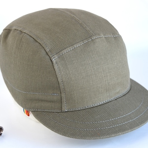 Ranger green strapback hat, Cotton 5 panel cap