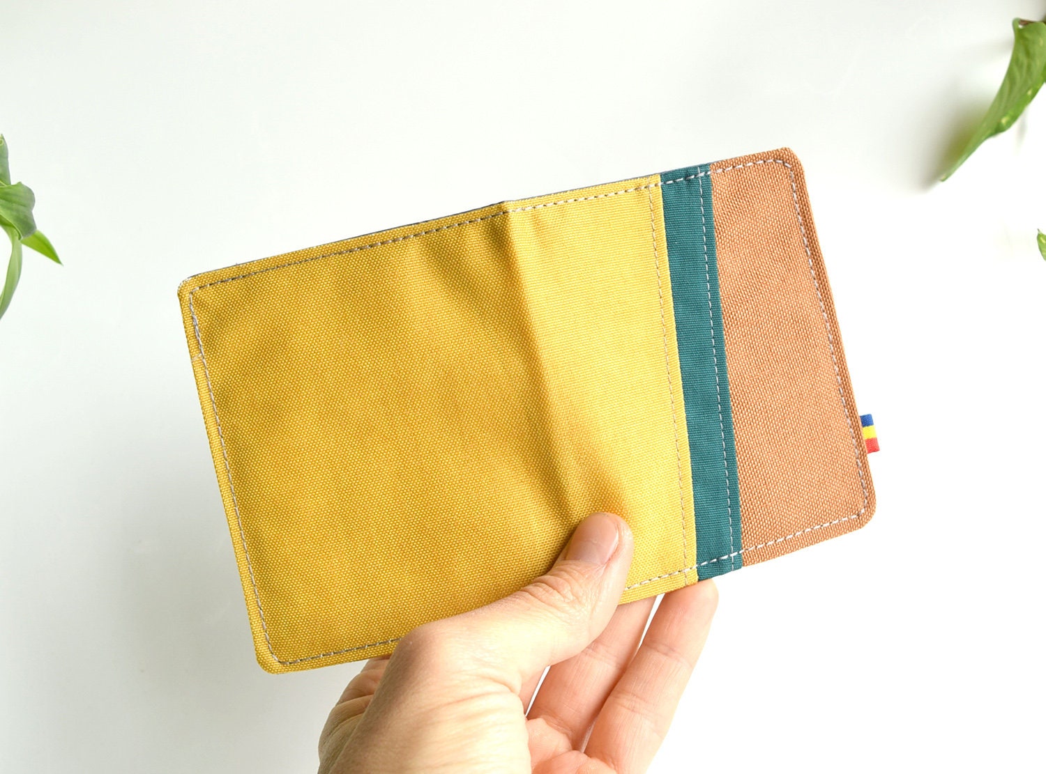 Minimalist vegan wallet Mens bifold wallet Vegan slim wallet Etsy