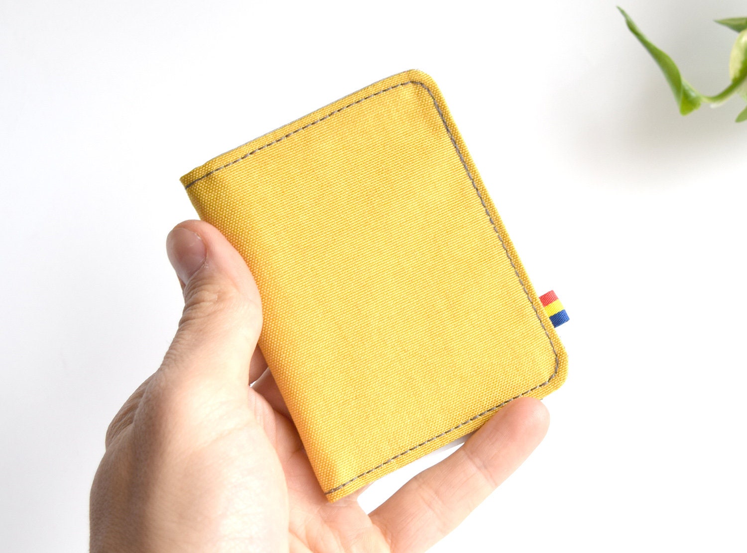small yellow wallet