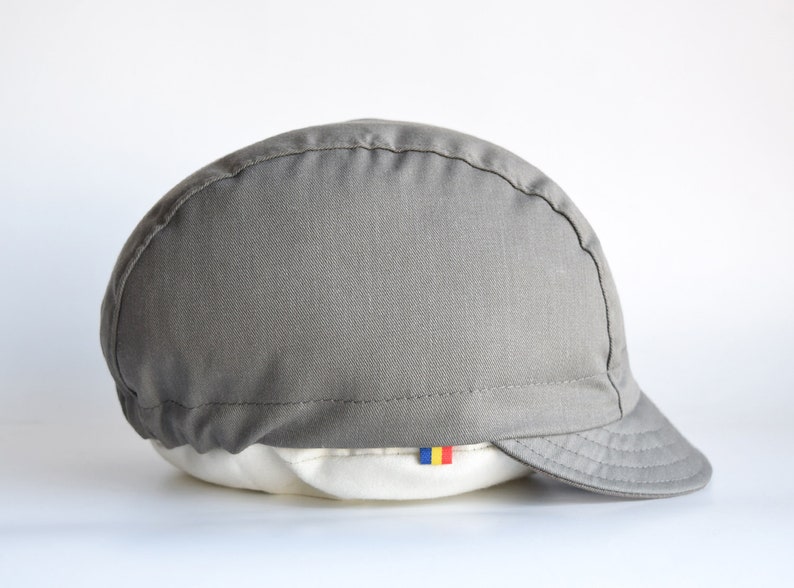 Military grey cycling hat Soft brim cycling cap Cotton cap Etsy