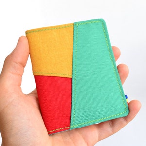 Cartera vegana rastafari. Cartera plegable. Cartera vegana minimalista. Cartera para hombre. Cartera para mujer. Cartera para tarjetas.