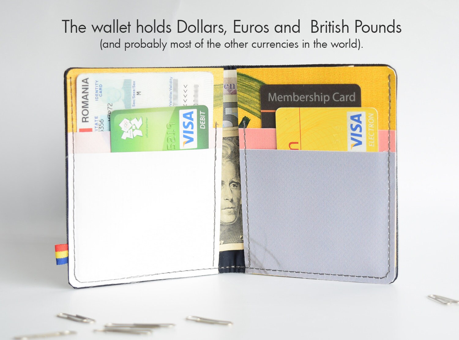 Multi Plaid No. 1 Mini Vegan Wallet