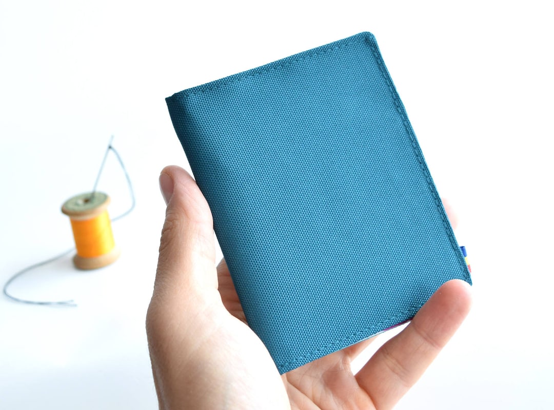 Teal Cordura Bifold Wallet: Vegan Slim Wallet Canada