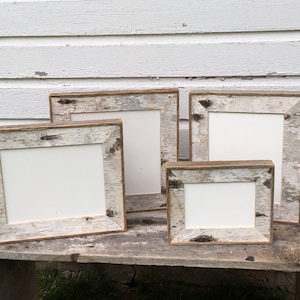 Birch Frame Birch Bark Picture Frame • White Birch • Rustic Farmhouse Decor - Etsy