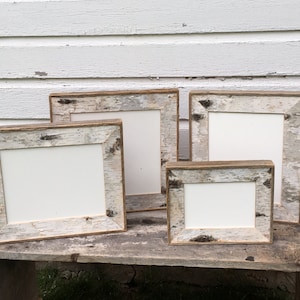 Birch Bark Picture Frame Birch Bark Birch Rustic Picture Frame White Birch Picture Frame image 2